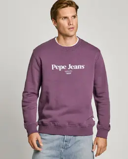 Pepe Jeans: Фиолетовая толстовка 