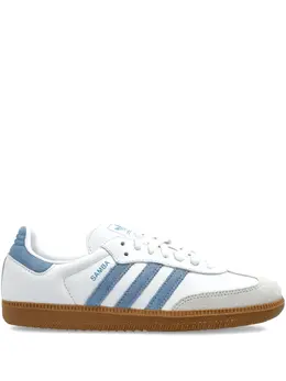 adidas: Белые кроссовки  Samba
