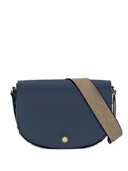 Longchamp: Синяя сумка через плечо 