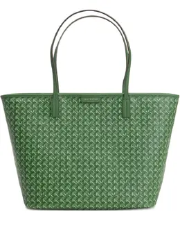 Tory Burch: Зелёная сумка-шоппер 