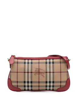Burberry Pre-Owned: Коричневая сумка через плечо 