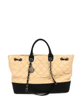 CHANEL Pre-Owned: Бежевая сумка-шоппер 