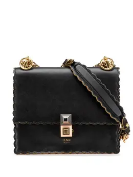 Fendi Pre-Owned: Чёрная сумка через плечо 