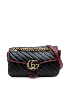 Gucci Pre-Owned: Чёрная сумка через плечо 