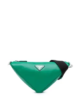 Prada Pre-Owned: Зелёная сумка через плечо 