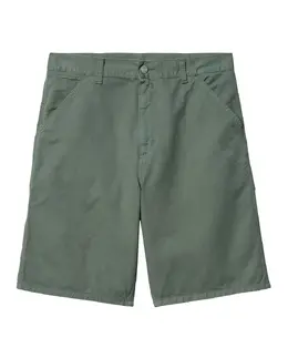Carhartt WIP: Зелёные шорты 