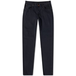 Nudie Jeans Co: Чёрные джинсы  Gritty Jackson