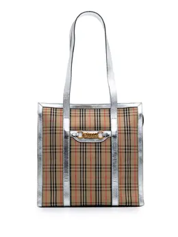 Burberry Pre-Owned: Коричневая сумка-шоппер 