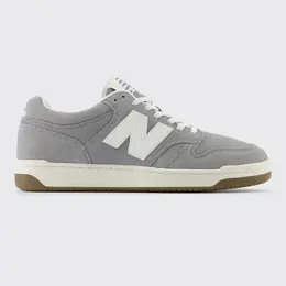 New Balance: Серые кроссовки 