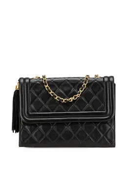 CHANEL Pre-Owned: Чёрная сумка через плечо 