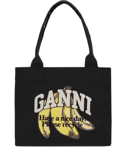 GANNI: Чёрная сумка 