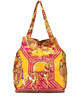 Hermès Pre-Owned: Коричневая сумка-шоппер 