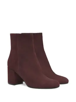 Gianvito Rossi: Бордовые ботинки 
