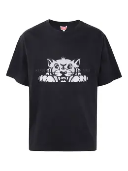 Kenzo: Чёрная футболка 