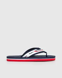 Pepe Jeans: Белые шлёпанцы 