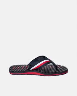 Tommy Hilfiger: Тёмные шлёпанцы 