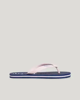 Pepe Jeans: Розовые шлёпанцы 