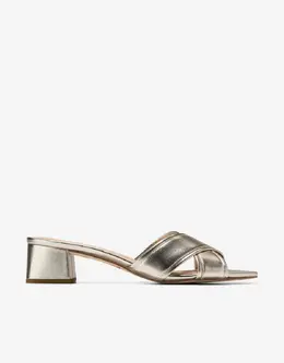 Cole Haan: Золотые босоножки 
