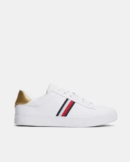 Tommy Hilfiger: Белые кроссовки 