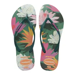 Havaianas: Зелёные шлёпанцы 