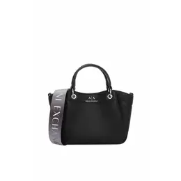 Armani Exchange: Чёрная сумка 