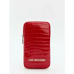 LOVE MOSCHINO: Бордовая сумка 