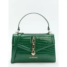 LOVE MOSCHINO: Зелёная сумка 