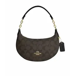 Coach: Коричневая сумка 