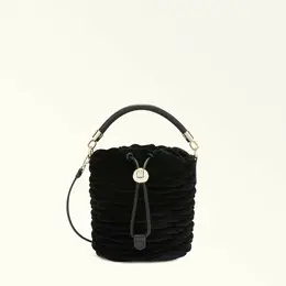 FURLA: Чёрная сумка 