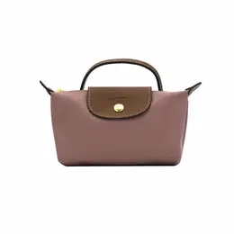 Longchamp: Розовая сумка  Le Pliage Original