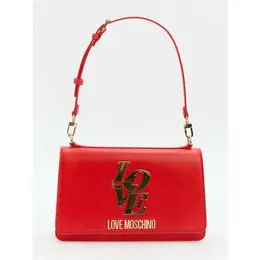 LOVE MOSCHINO: Бордовая сумка 