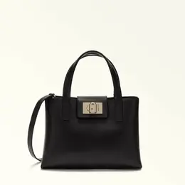 FURLA: Чёрная сумка 