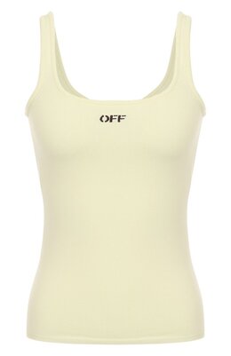 Off-White: Майка из вискозы 