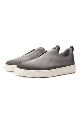 Santoni: Серые кеды  Cleanic