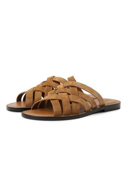 Brunello Cucinelli: Коричневые шлёпанцы 