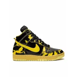 NIKE: Чёрные кроссовки  Dunk High