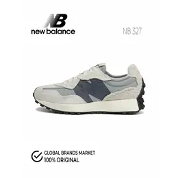 New Balance: Серые кроссовки  327