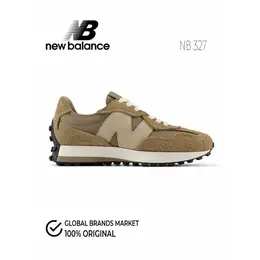 New Balance: Коричневые кроссовки  327
