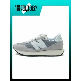 New Balance: Серые кеды  237
