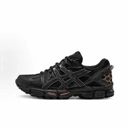 ASICS: Чёрные кроссовки 
