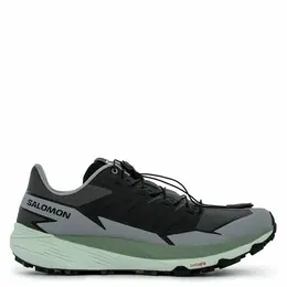Salomon: Серые кроссовки 