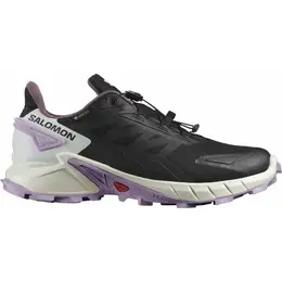 Salomon: Чёрные кроссовки 