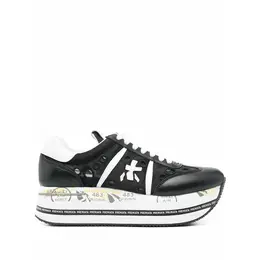 PREMIATA: Чёрные кроссовки  Beth