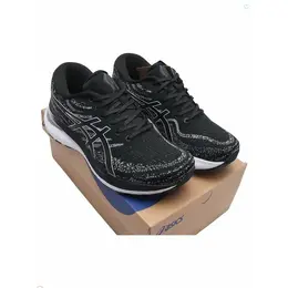 ASICS: Чёрные кроссовки 