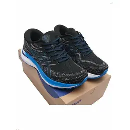 ASICS: Чёрные кроссовки 