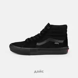 VANS: Чёрные кеды  Sk8-Hi