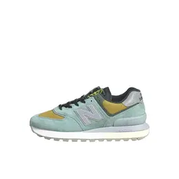 New Balance: Зелёные кеды 