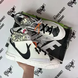 NIKE: Белые кеды  Blazer Mid