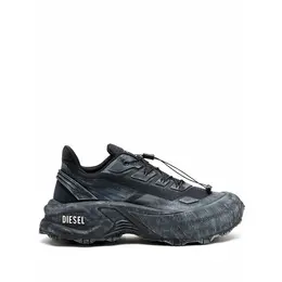 DIESEL: Чёрные кроссовки 