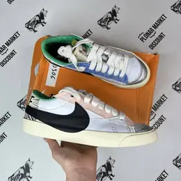 NIKE: Белые кеды  Blazer Low